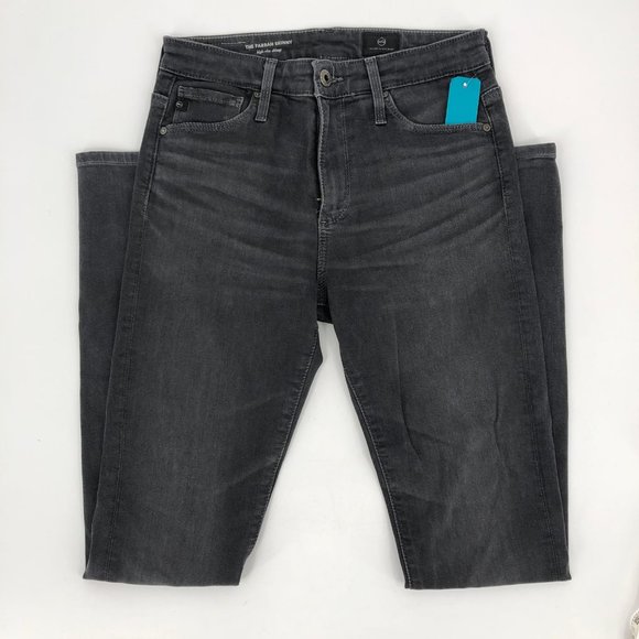 Ag Adriano Goldschmied Gray Hi-Rise Skinny Jeans | Mid Rise - Picture 2 of 7